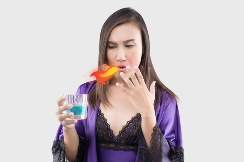 Sử dụng nước súc miệng cần lưu ý khi có vết thương trong miệng